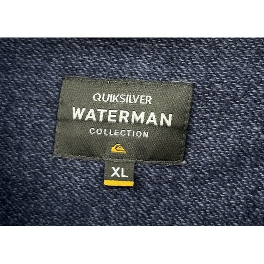 Quicksilver Waterman Collection Regular Fit Front Pocket Button Down Blue XL - Picture 3 of 5